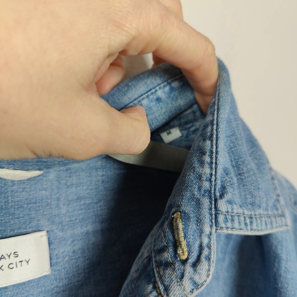 Saturdays New York City Chambray Button Up - Picture 4 of 6